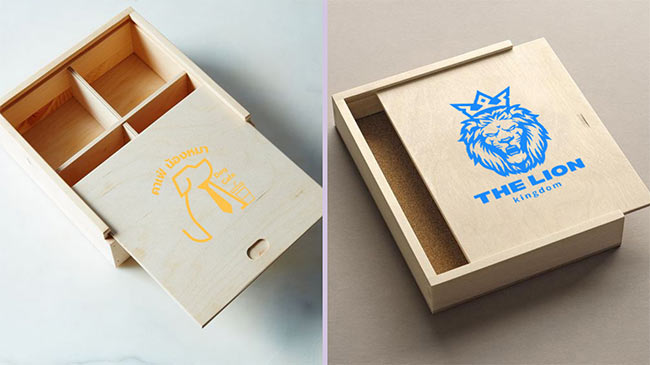 สกรีนกล่องไม้-พิมพ์กล่องไม้